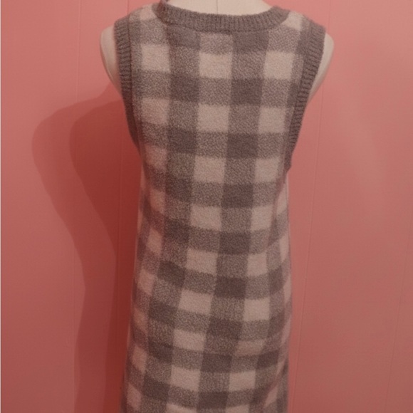 Plaid Knit Sweater Dress - Picture 3 of 4